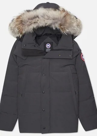 Мужская куртка парка Canada Goose Wyndham, цвет серый, размер S