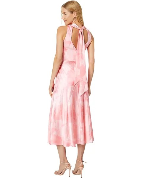 Платье Ted Baker Foreste Cowl Neck Bias Cut Midi Dress, коралловый