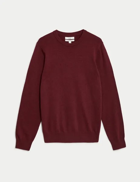 Джемпер из чистого хлопка с круглым вырезом Marks & Spencer