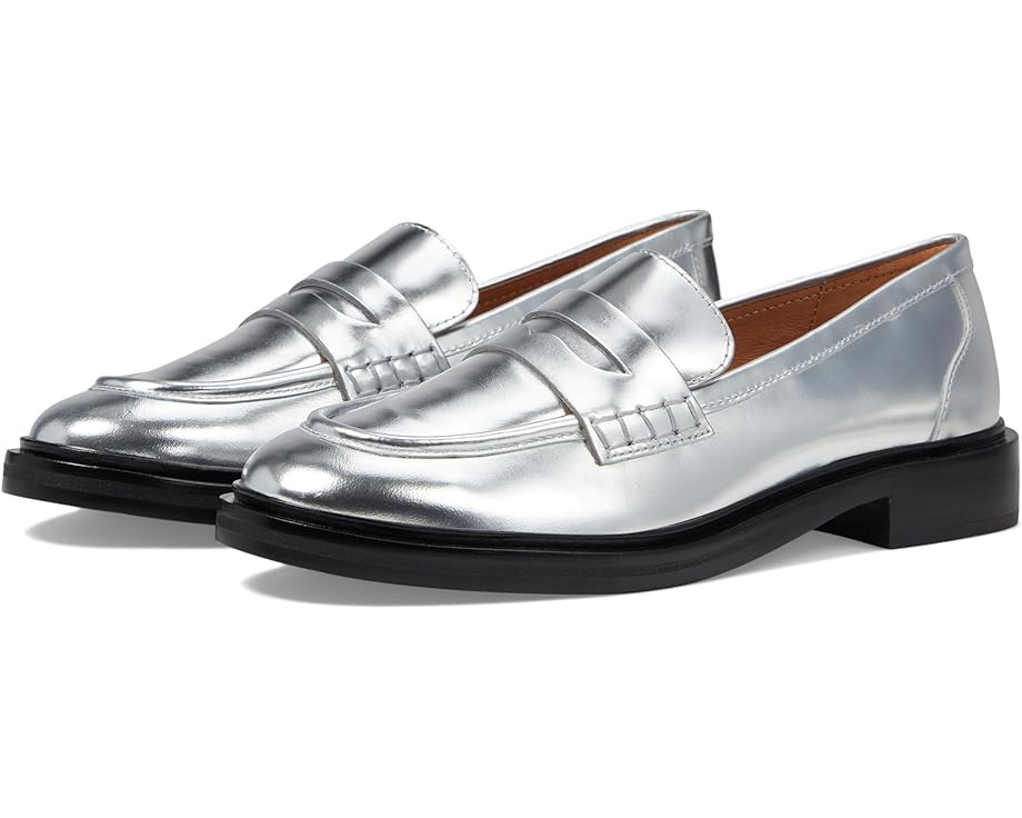 Лоферы Madewell The Vernon Loafer in Specchio Leather, серебряный