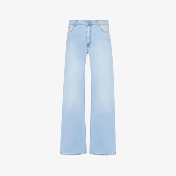 Широкие джинсы со средней посадкой и пряжками 1017 Alyx 9Sm, синий