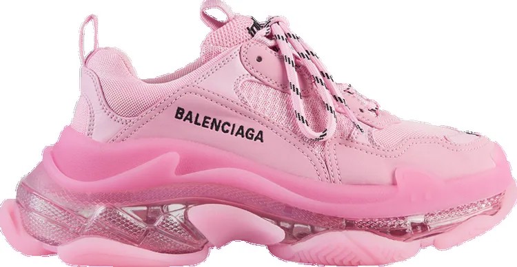 Кроссовки Balenciaga Wmns Triple S Clear Sole - Pink, розовый