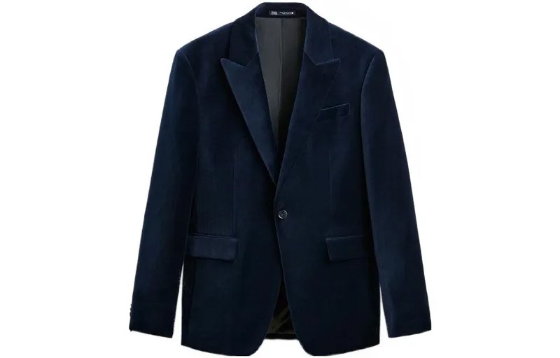 Деловой костюм мужской синий Zara, синий