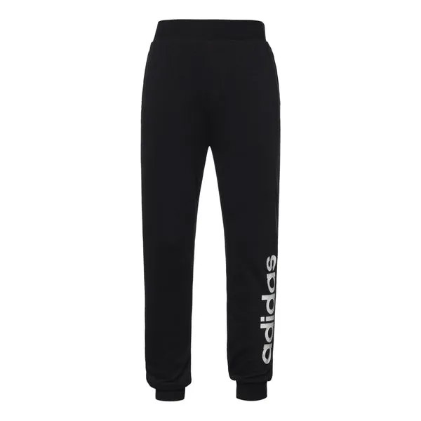 Спортивные штаны Men's adidas neo Ce Logo Tp Athletics Printing Knit Bundle Feet Sports Pants/Trousers/Joggers Autumn Black, черный