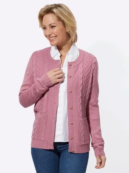 Классический кардиган Basics Classic Basics, розовый