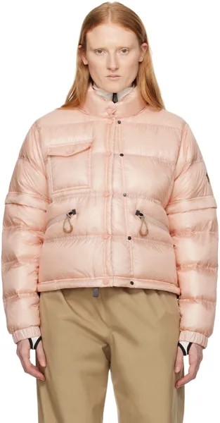 Розовый пуховик Mauduit Moncler Grenoble