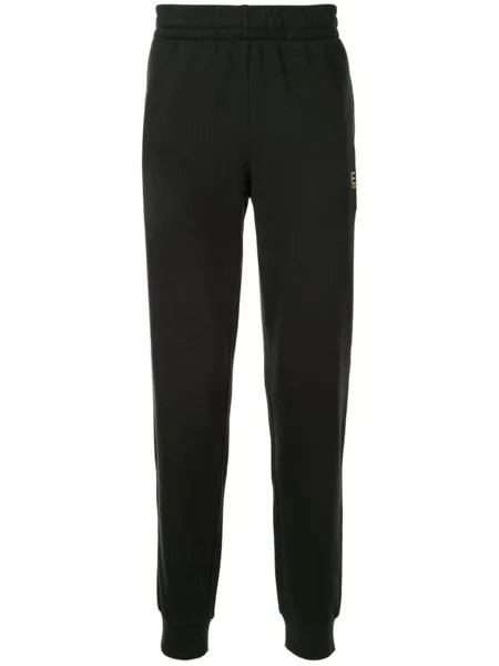 Ea7 Emporio Armani спортивные брюки прямого кроя, черный