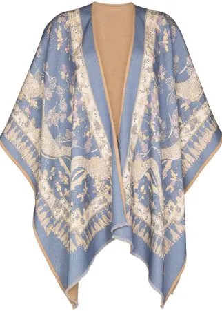 Emilio Pucci кейп с бахромой и принтом Rugiada