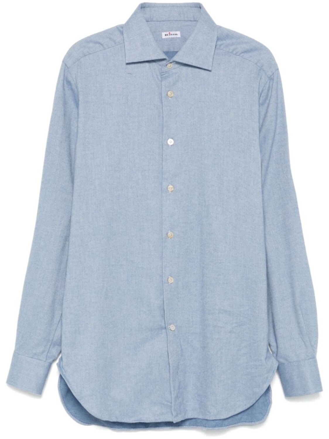 Kiton фланелевая рубашка, синий