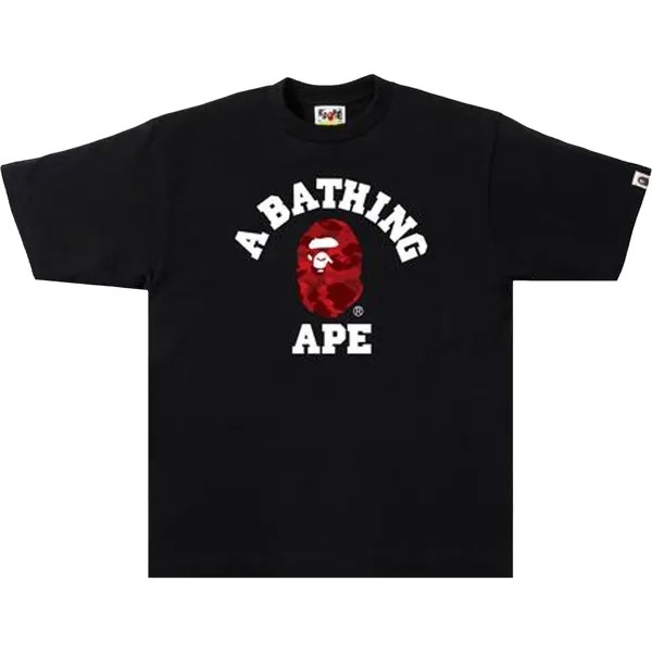 Футболка BAPE Color Camo, Черный/Красный