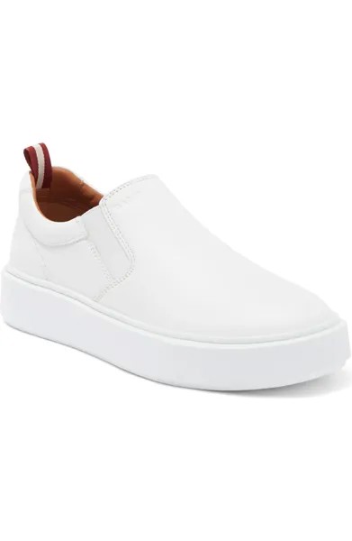 Мужские белые кожаные кроссовки Bally Charles 6240397, белый