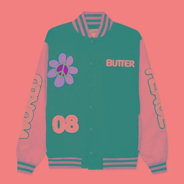 Мужская куртка бомбер Butter Goods World Peace Varsity