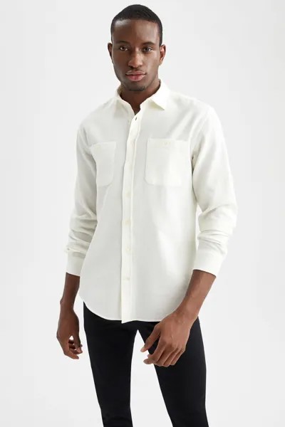 Лонгслив DeFacto Langarmshirt MODERN FIT, цвет Off Weiss