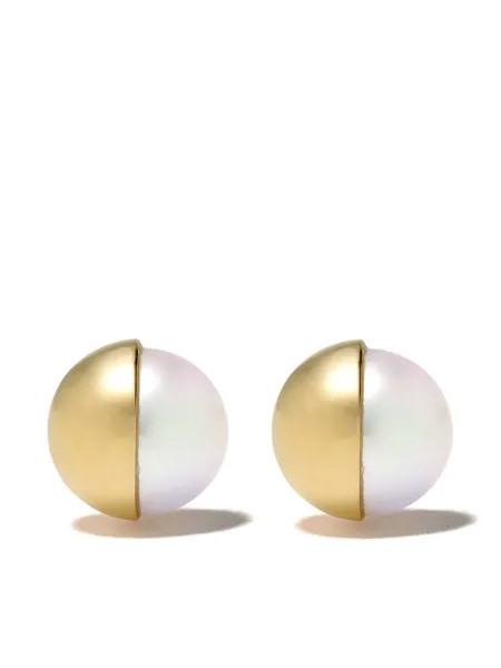 TASAKI серьги Arlequin из желтого золота с жемчугом