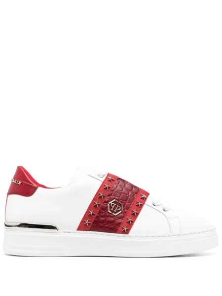 Philipp Plein кеды с логотипом Hexagon, белый