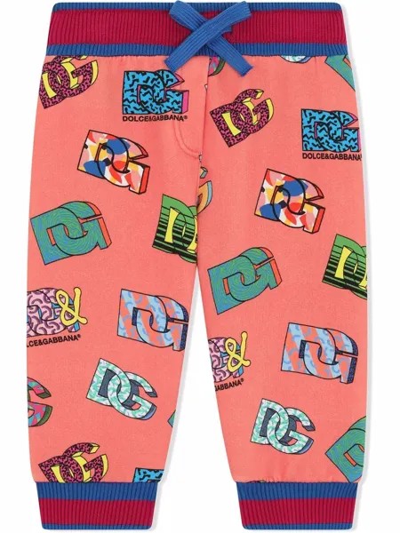 Dolce & Gabbana Kids спортивные брюки с логотипом