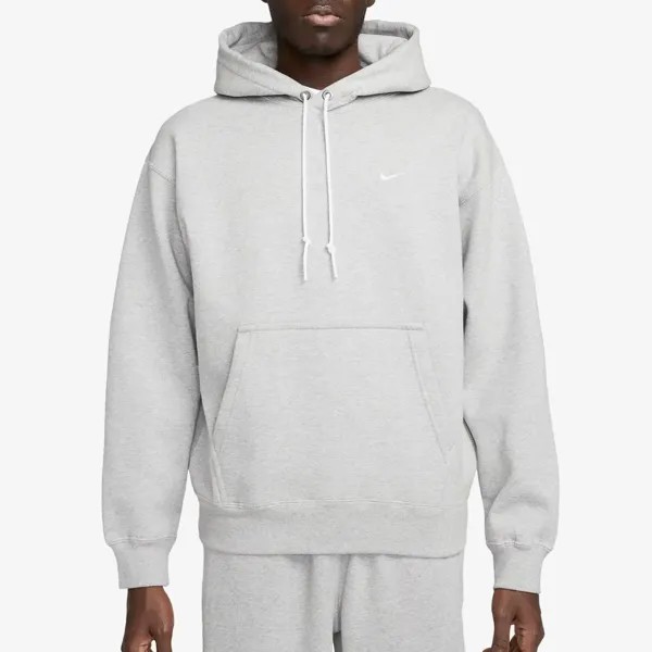 Толстовка Solo Swoosh Fleece Hoodie 'Ash Header' Nike, мультиколор