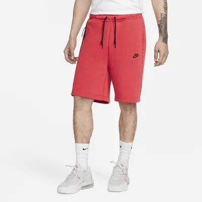 Шорты Nike Sportswear Tech Fleece, цвет Light University Red Heather/Black