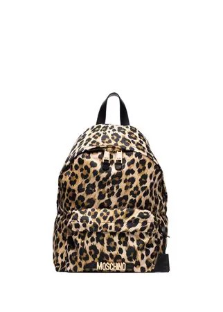 Moschino рюкзак с леопардовым принтом