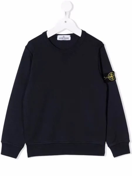 Stone Island Junior джемпер с нашивкой-логотипом
