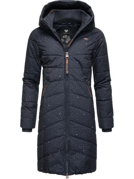 Пуховик ragwear Steppmantel Dizzie Coat Print, темно синий