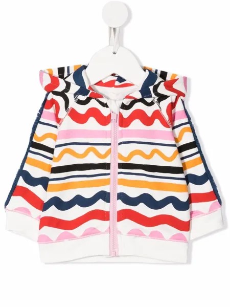 Stella McCartney Kids худи из экологичного хлопка в полоску