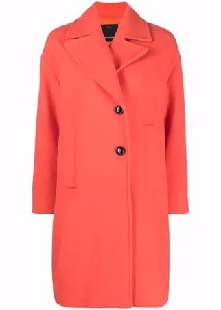 PINKO однобортное пальто из смесовой шерсти