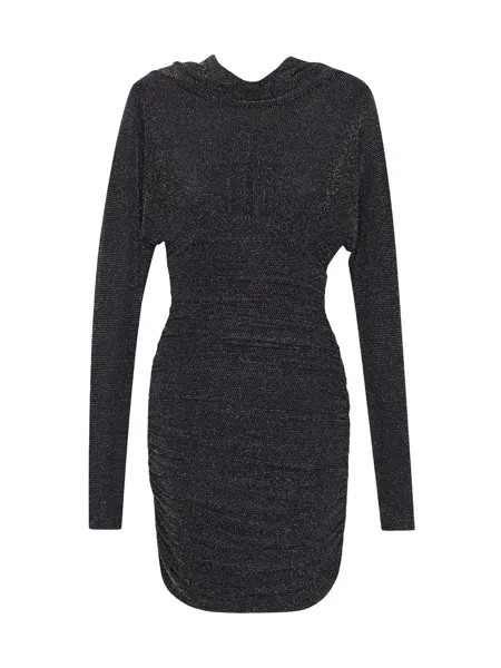 Платье с хомутом на спине из джерси с люрексом Saint Laurent