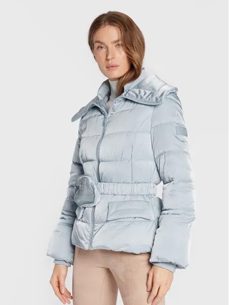 Пуховик стандартного кроя Guess, синий