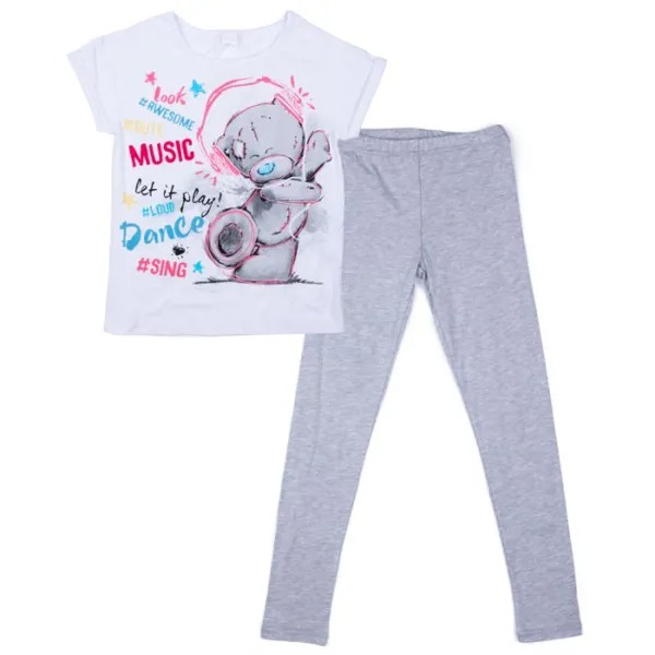 S’cool Комплект трикотажный для девочек (футболка и брюки) Домашний уют