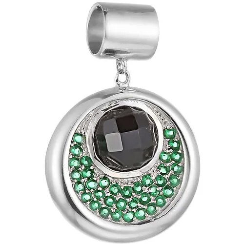 Подвеска ELEMENT47, серебро, 925 проба, фианит