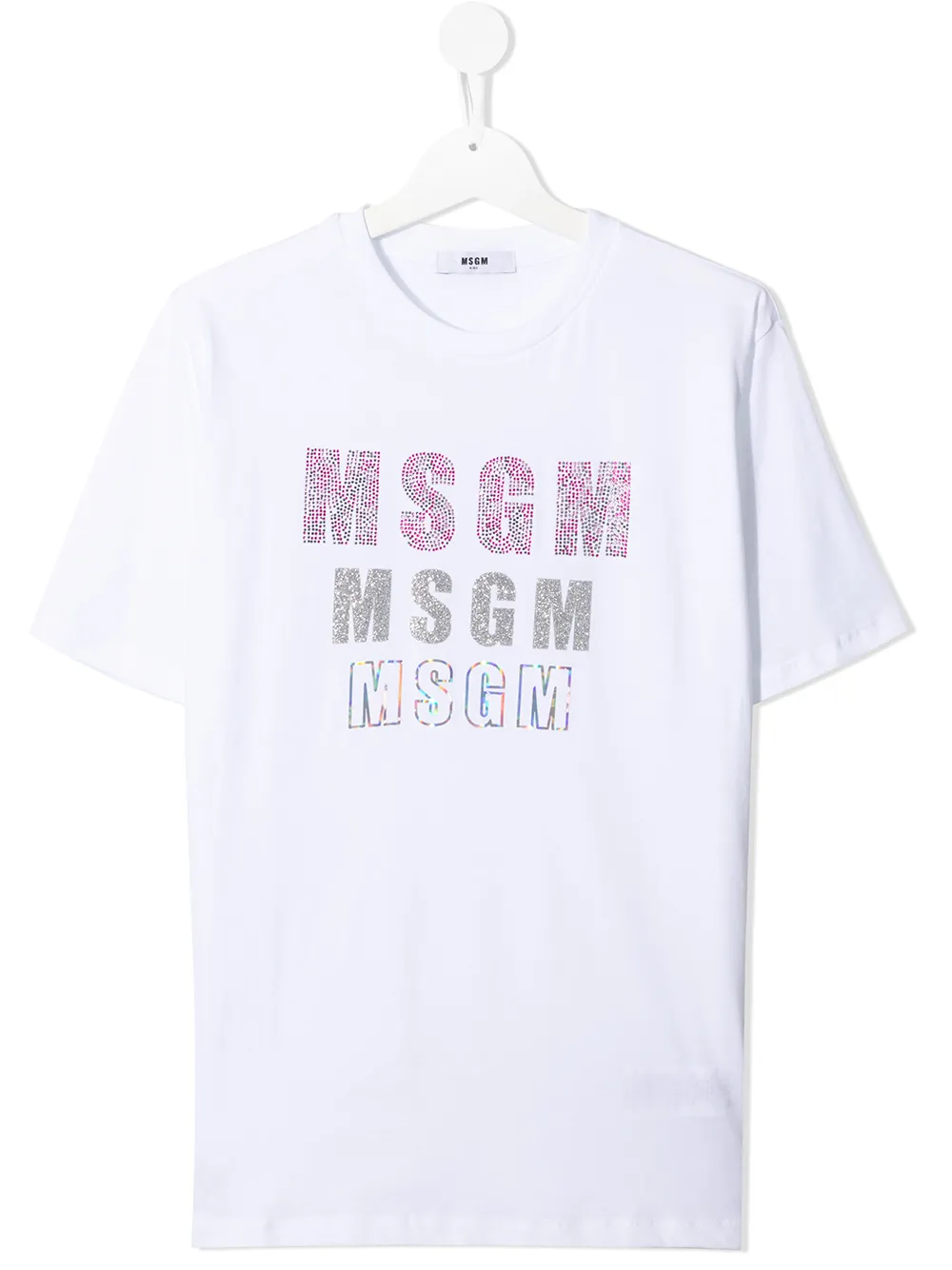 MSGM Kids футболка с логотипом