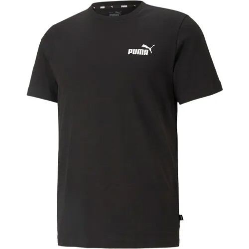 Футболка PUMA Essentials Small Logo Tee, размер L, черный