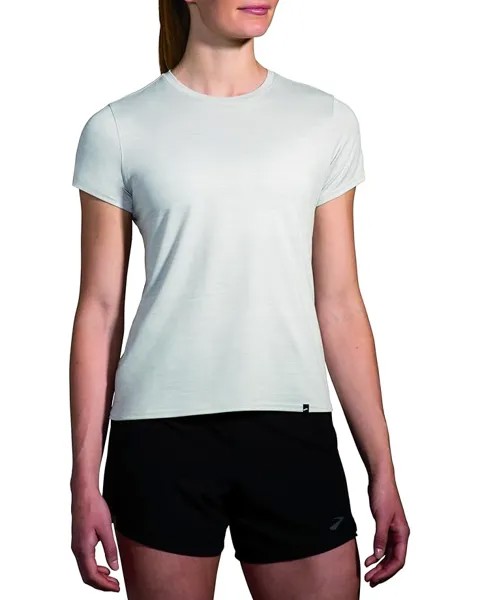 Футболка Brooks Luxe, цвет Heather Light Ash