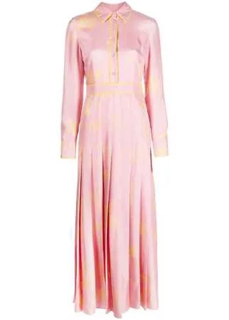 Emilio Pucci длинное платье Scorci Fiorentini с принтом