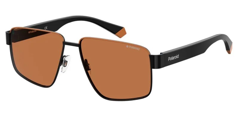 Солнцезащитные очки унисекс Polaroid PLD 6121/S BLCK ORNG