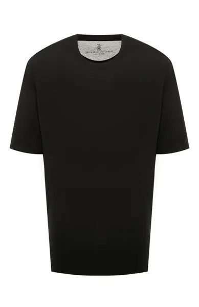 Футболка из шелка и хлопка Brunello Cucinelli