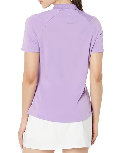 Поло Callaway SWING TECH Solid Knit Polo, цвет English Lavender