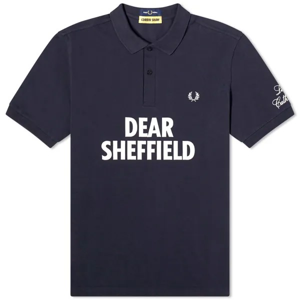 Поло Fred Perry X Corbin Shaw Dear Sheffield Polo, темно-синий