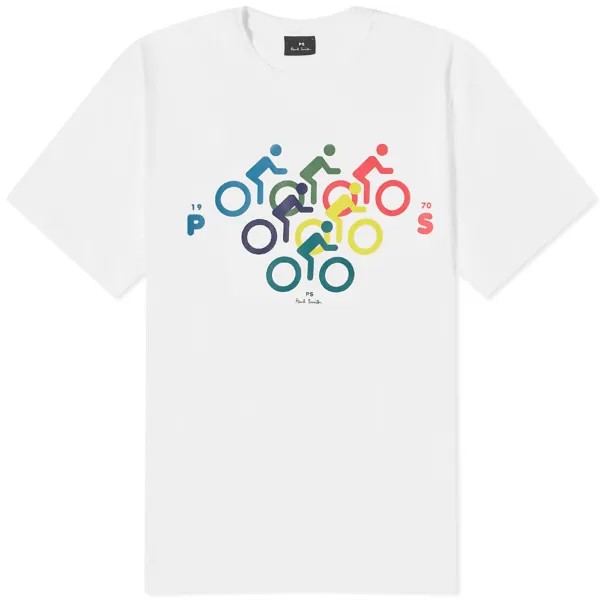 Футболка Paul Smith Multibike, белый