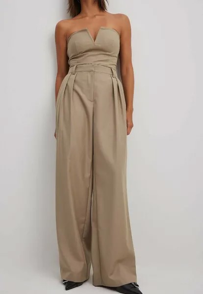Брюки MIT WEITEM BEIN NA-KD, цвет beige