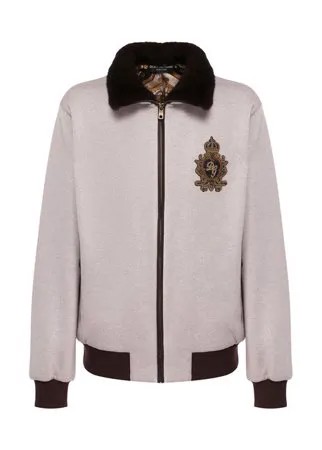 Кашемировый кардиган с меховой отделкой Dolce & Gabbana