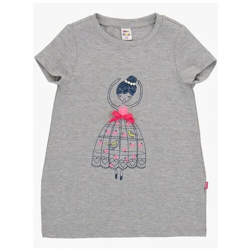 Футболка Mini Maxi, размер 104, серый