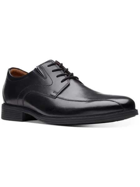 Мужские кожаные офисные оксфорды Whiddon Pace Clarks, цвет Black Leather