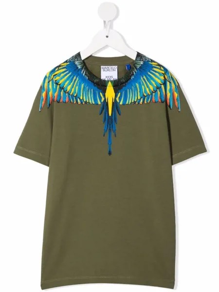 Marcelo Burlon County Of Milan Kids футболка с принтом Wings