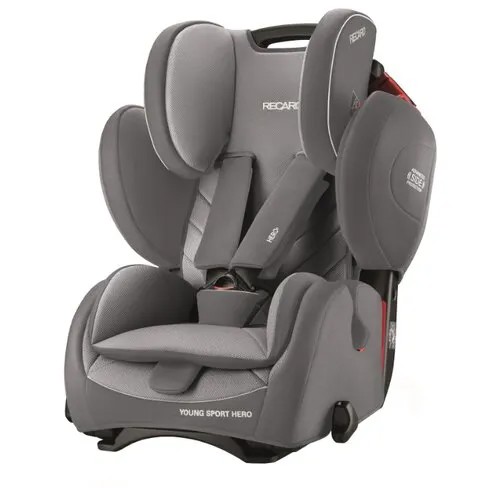 Автокресло группа 1/2/3 (9-36 кг) Recaro Young Sport Hero, Aluminium Grey