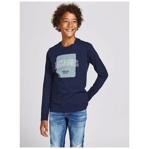 Jack & Jones, футболка для мальчика С длинными рукавами, Цвет: светло-бежевый, размер: 152