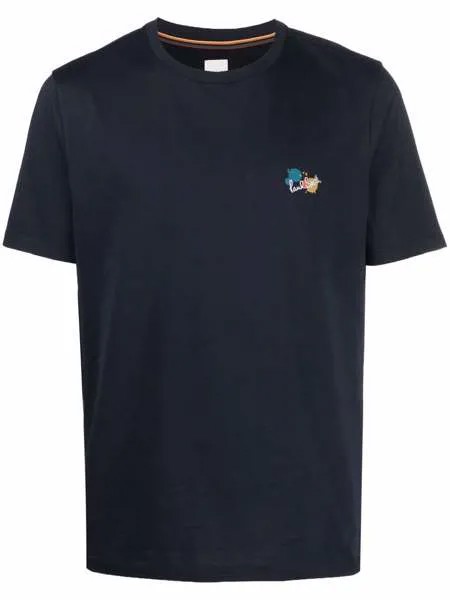 PAUL SMITH футболка с вышитым логотипом