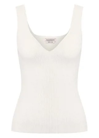 Топ из вискозы Alexander McQueen