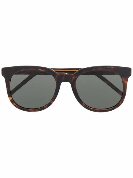 Saint Laurent Eyewear солнцезащитные очки черепаховой расцветки